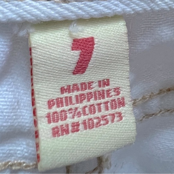 Vintage y2k HCO hollister low rise flare jeans in white. Size 7. - Picture 9 of 12